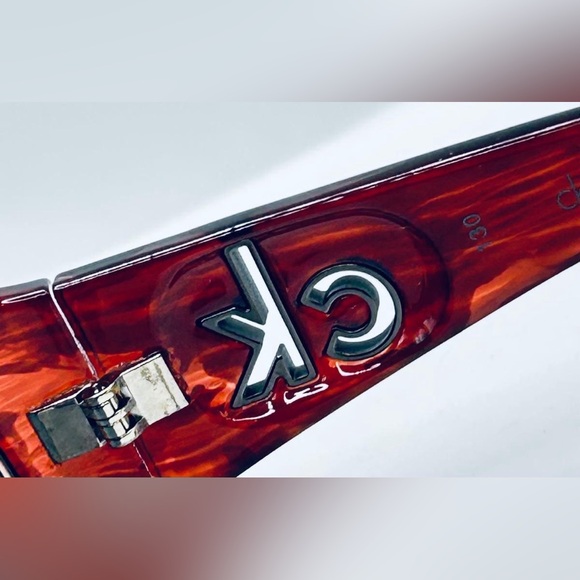 Calvin Klein 3065S Burgundy Oval Sunglasses Frames Only - Picture 7 of 8